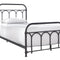 Black Metal Bed Frame With White Background