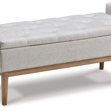 Briarson - Storage Bench - Beige / Brown
