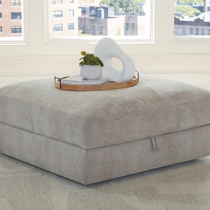 Aslan Court - Ottoman With Storage - Pebble