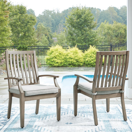 Rainier Ranch - Arm Chair With Cushion (Set of 2) - Brown / Beige