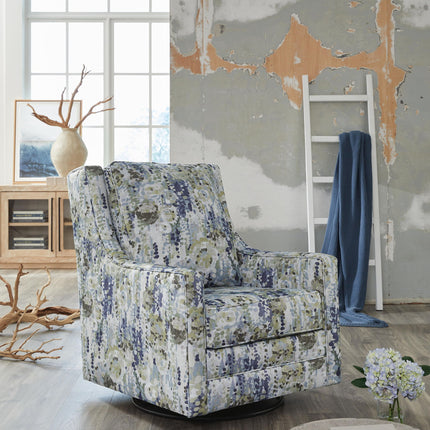 Dustinford - Swivel Glider Accent Chair - Multi