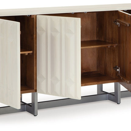 Ornawel - Accent Cabinet - Distressed White