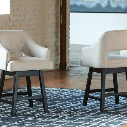 Tallenger - Upholstered Swivel Barstool (Set of 2)