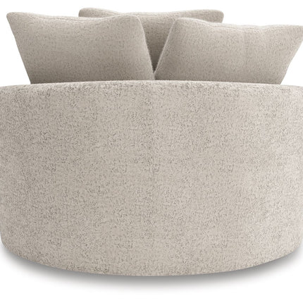 Cuddle Plush - Oversized Swivel Accent Chair - Arctic