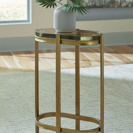 Porterville - Accent Table - Gold Finish