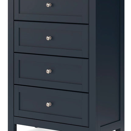 Landocken - Four Drawer Chest - Brown / Blue