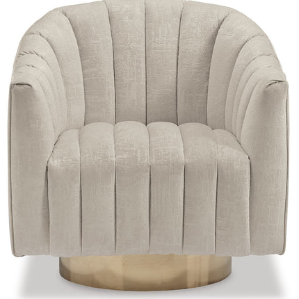 Penzlin - Swivel Accent Chair - Pearl