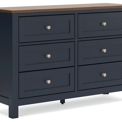 Landocken - Dresser - Brown / Blue