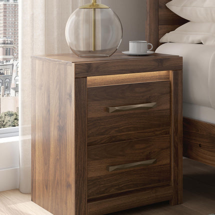 Janfyn - Two Drawer Night Stand - Brown