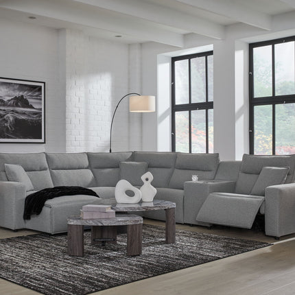 Modmax II - Reclining Sectional - Salt And Pepper