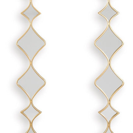 Harriswood - Accent Mirror Set (Set of 2) - Gold Finish