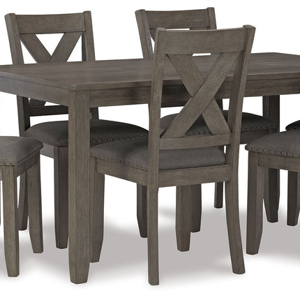 Caitbrook - RECT DRM Table Set (Set of 7) - Gray
