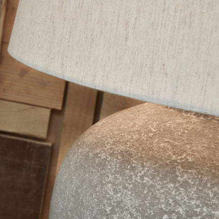 Dreward - Paper Table Lamp - Distressed Gray