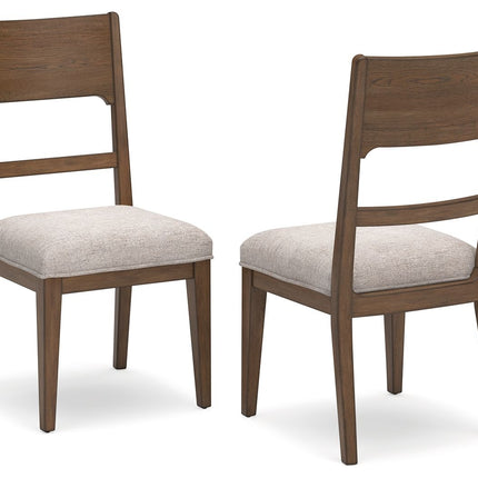Cabalynn - Dining Uph Side Chair (Set of 2) - Oatmeal / Light Brown