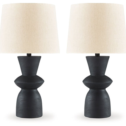 Scarbot - Paper Table Lamp (Set of 2) - Distressed Black