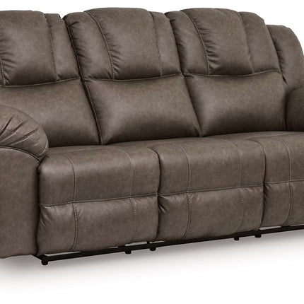 Lowilla - 2 Pc. - Reclining Sofa And Loveseat - Driftwood