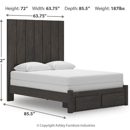 Fraluna - Panel Storage Bed