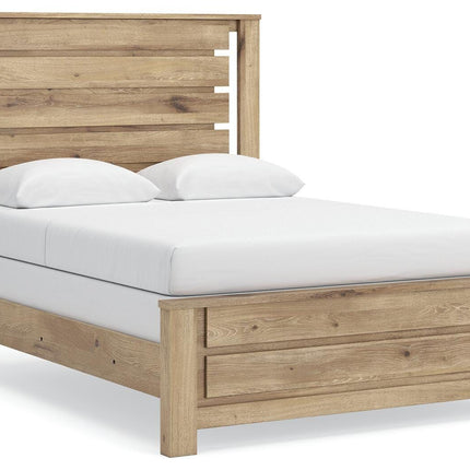Brozmont - Queen Panel Bed - Tan