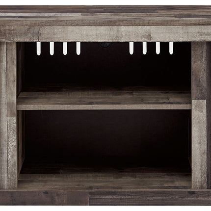 Derekson - LG TV Stand w/Fireplace Option - Multi Gray