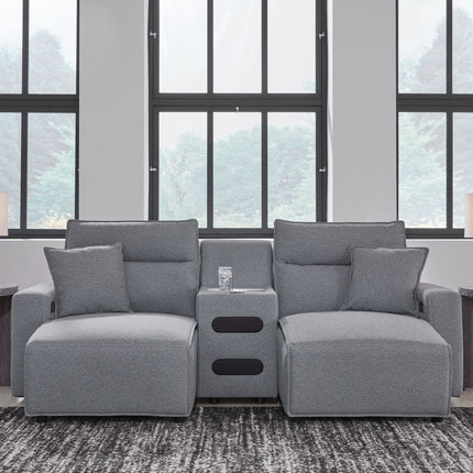 Modmax II - Reclining Sectional - Salt And Pepper