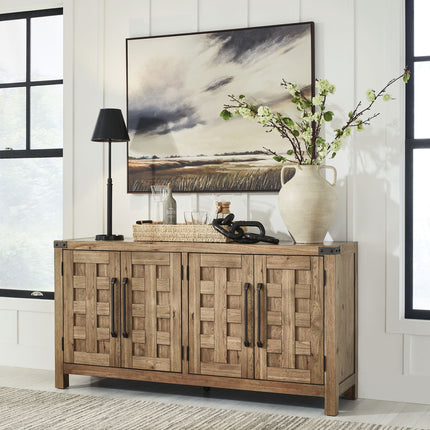 Ridgester - Dining Room Server - Light Brown