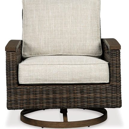 Paradise Trail - Swivel Lounge Chair (Set of 2) - Medium Brown
