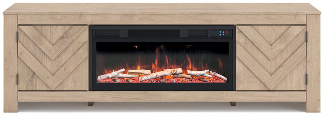Cayboni - LG TV Stand With Fireplace Option