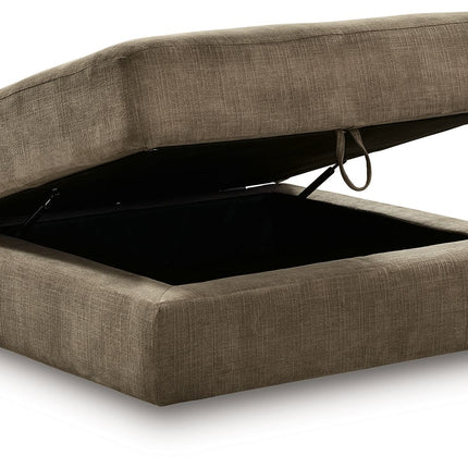 Camellia-Court - Ottoman With Storage - Coffee