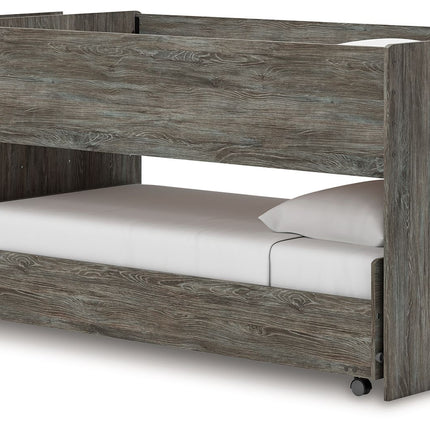 Frandern - Twin Over Twin Loft Bed - Gray