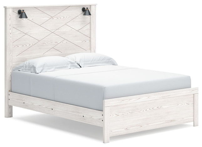 Gerridan - Panel Bed With Sconces