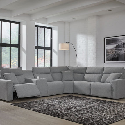 Modmax II - Reclining Sectional - Salt And Pepper
