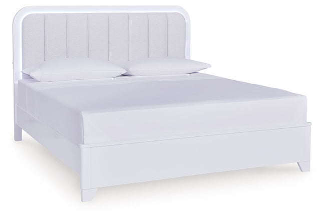 Jarlee - Upholstered Panel Bed