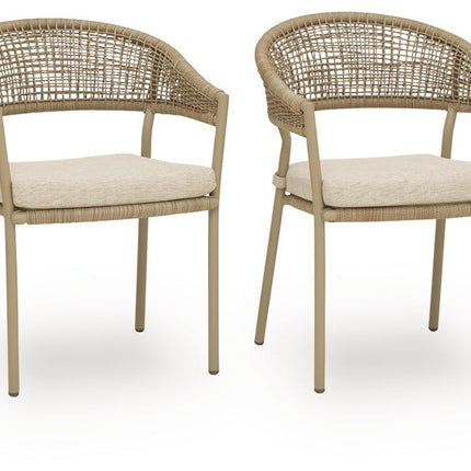 Orchard Beach - Arm Chair With Cushion (Set of 4) - Beige
