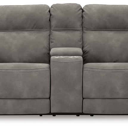 Next-Gen Durapella - Reclining Power Loveseat With Console