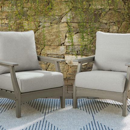Visola - Lounge Chair With Cushion (Set of 2) - Gray