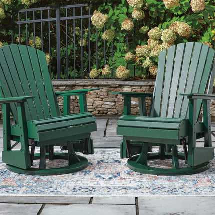Shell Beach - Swivel Glider Chair - Green
