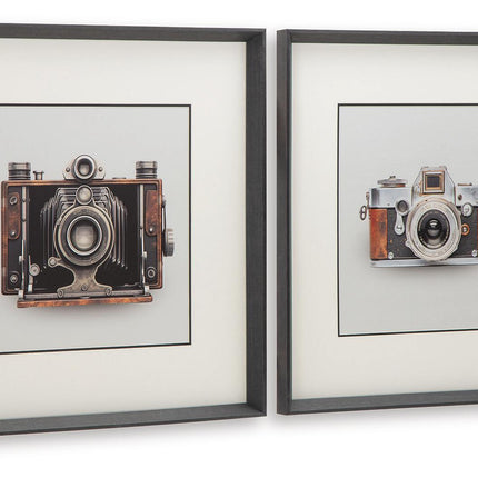 Dirkgrove - Wall Art Set (Set of 2) - Black / White / Brown