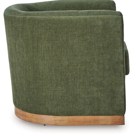 Jersonlow - Swivel Chair - Forest Green