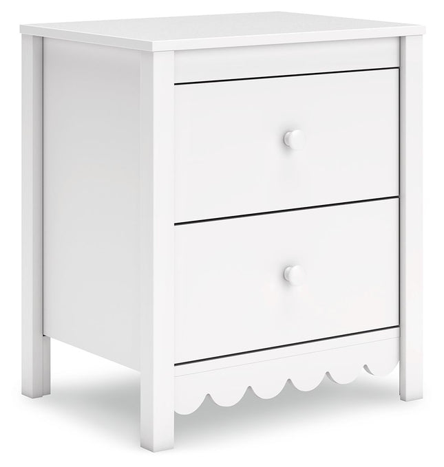 Hallityn - Two Drawer Night Stand - White