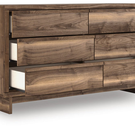 Chirason - Six Drawer Dresser - Brown