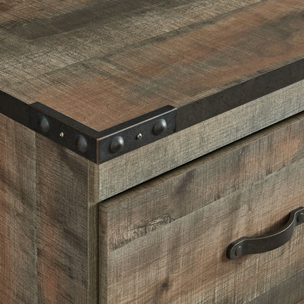 Trinell - 3-Piece Entertainment Center With Electric Fireplace - Brown