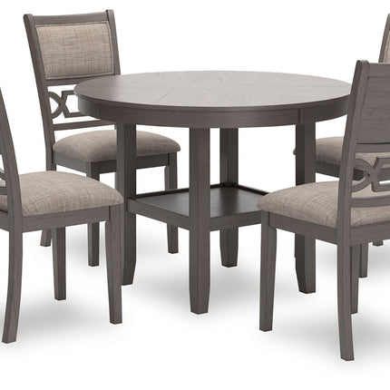 Wrenning - Dining Room Table Set (Set of 5) - Gray