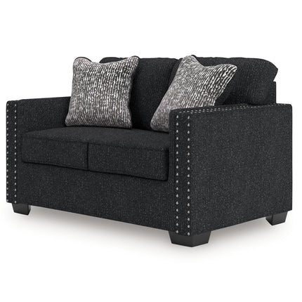 Jasmine Peaks - Loveseat - Coal