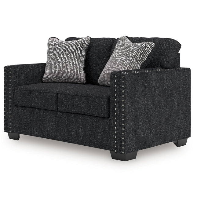 Jasmine Peaks - Loveseat - Coal