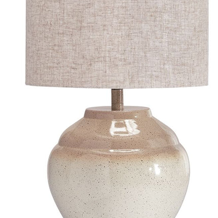 Waldish - Metal Table Lamp - Cream / Beige