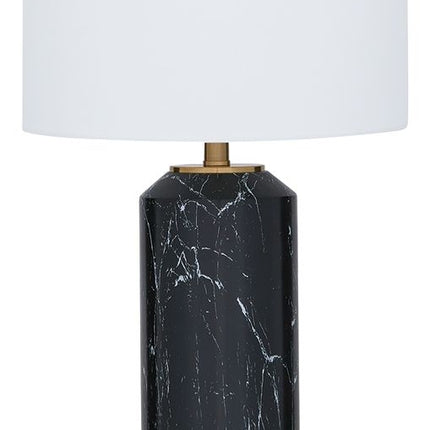 Hanzila - Poly Table Lamp - Black / Gold Finish