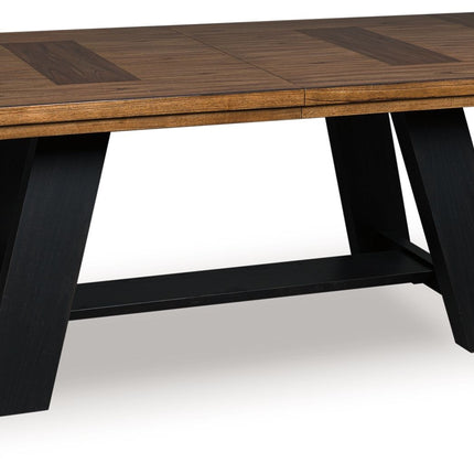 Greddinton - Dining Extension Table - Brown / Black