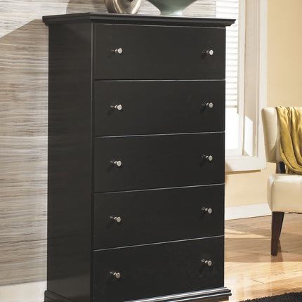 Maribel - Five Drawer Chest - Black