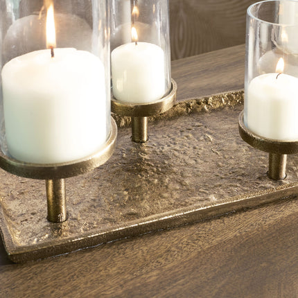Wallmond - Candle Holder - Antique Brass Finish