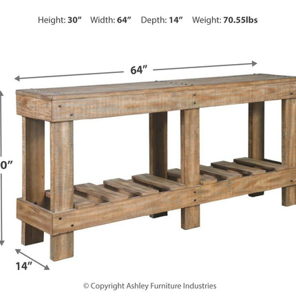 Susandeer - Console Sofa Table - Brown